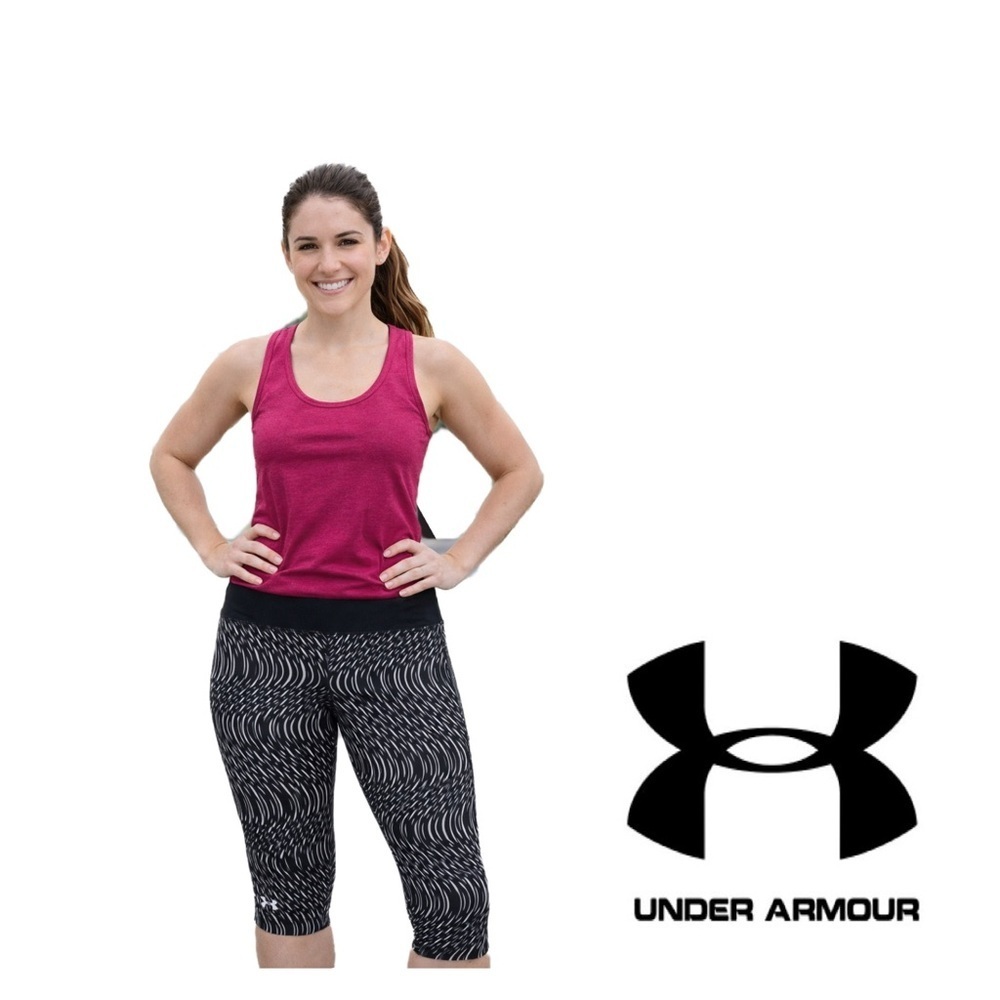 Under armor heat gear compression capris sz L